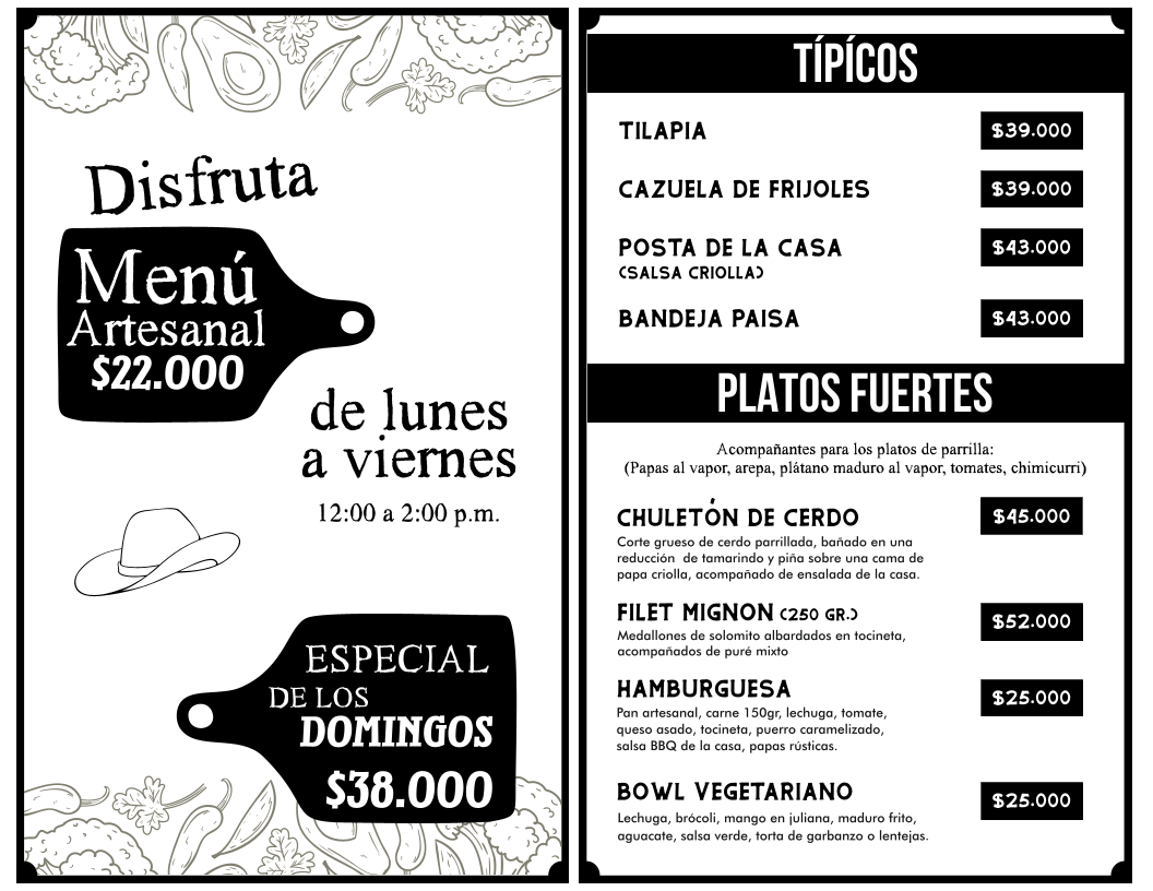 Menu La Fiera Restobar - Centro De Eventos Barbosa-3