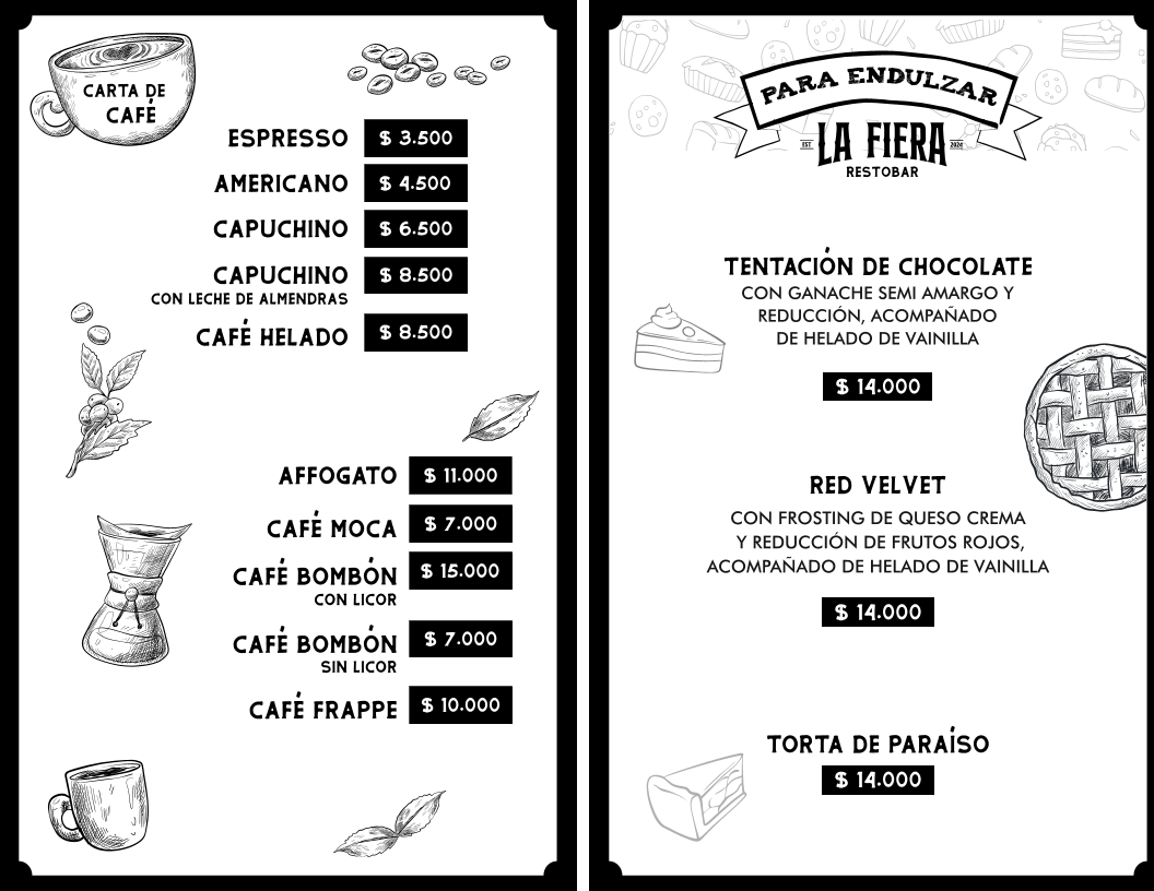 Menu La Fiera Restobar - Centro De Eventos Barbosa-4